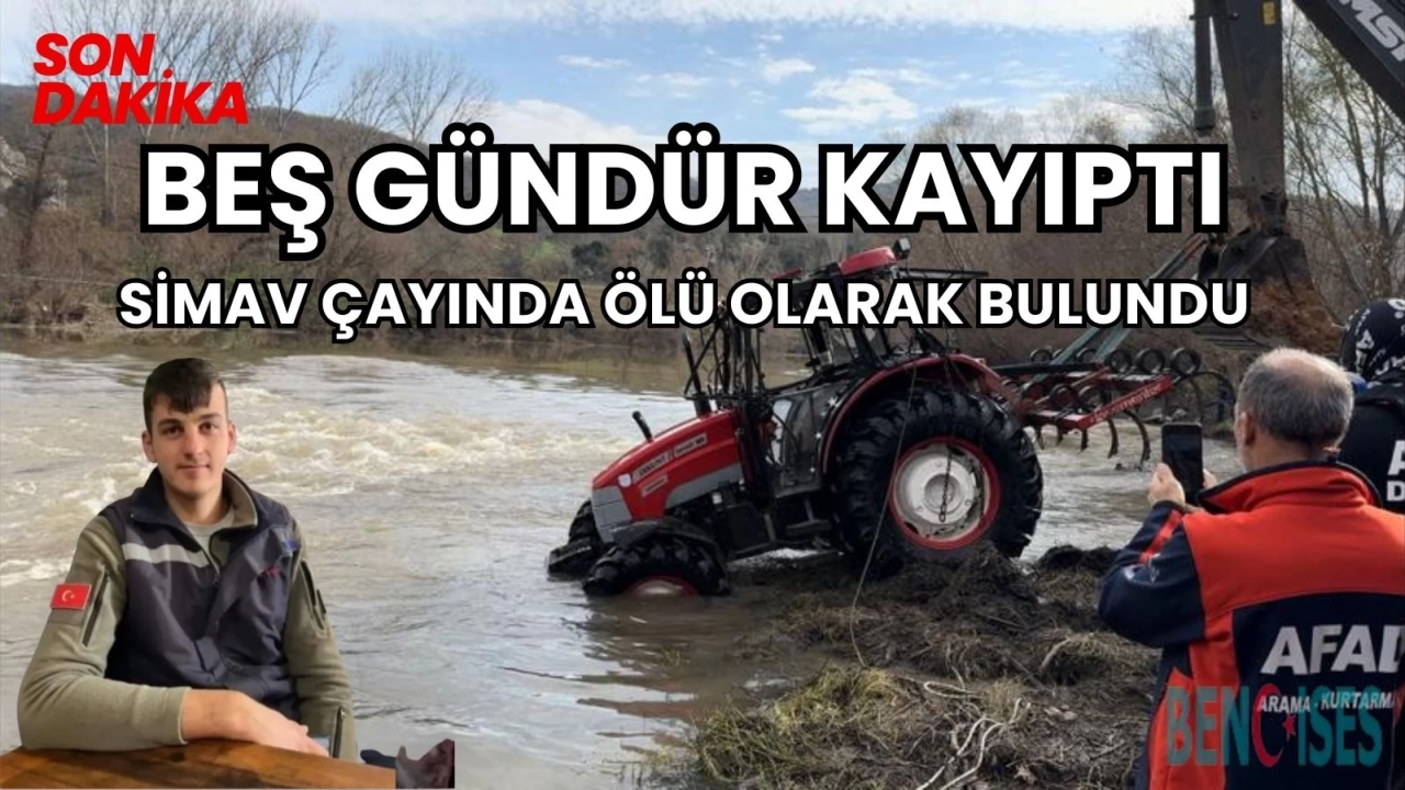 Nail Ceylan Beş Gündür Kayıptı Simav Çayında Ölü Olarak Bulundu.