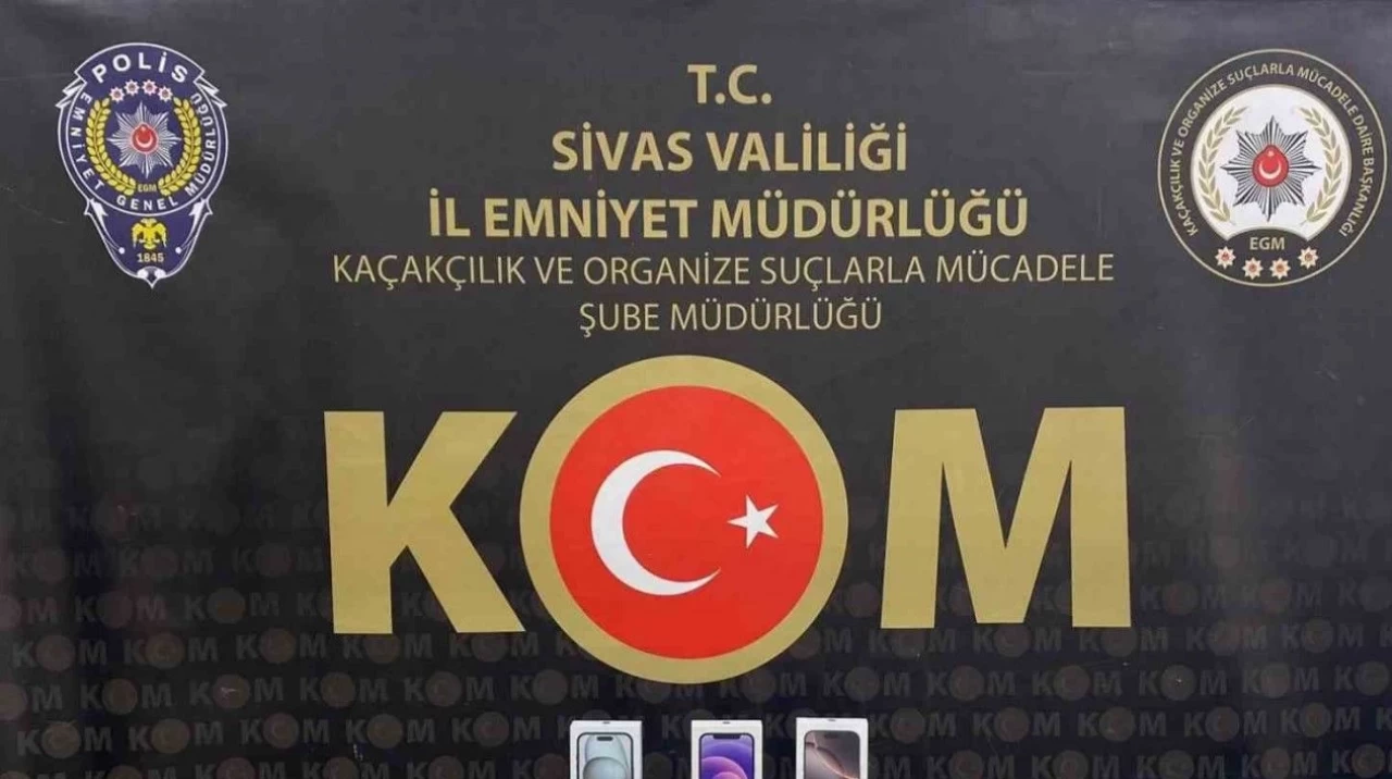 Sivas'ta Telefon Kaçakçılarına Yönelik Operasyon: 1 Milyon TL Değerinde Telefonlar Ele Geçirildi