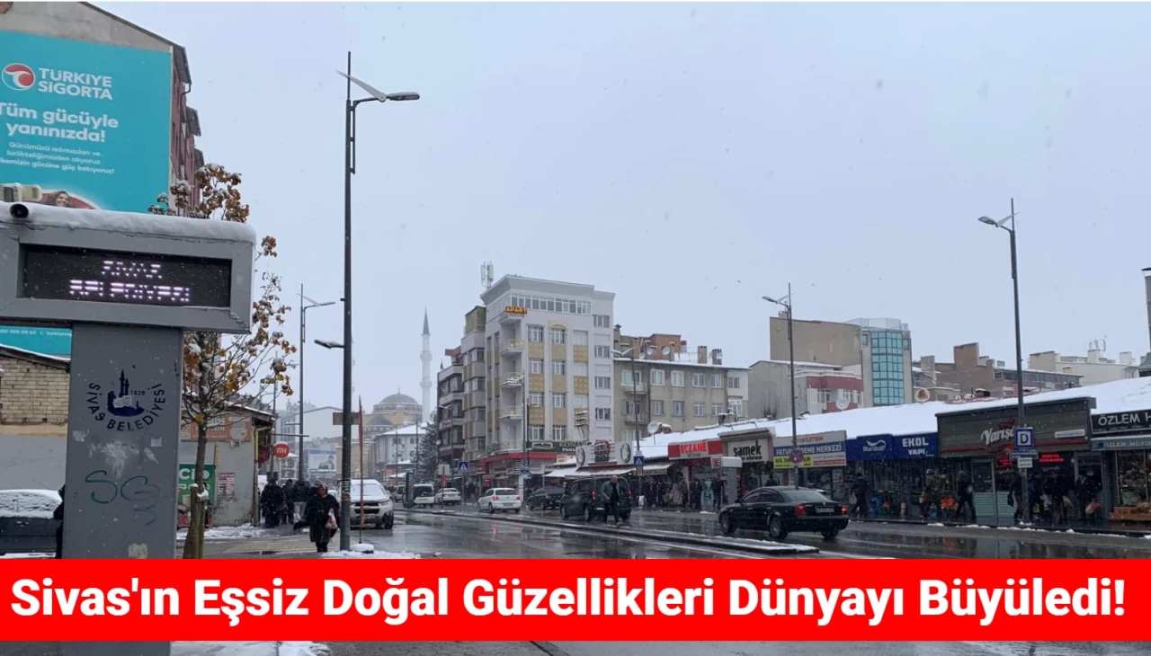 Sivas'ta Kışın Zorlu Yüzü: Doğa Göz Kamaştırıyor, Ancak Soğuklar Günlük Hayatı Zorlaştırıyor