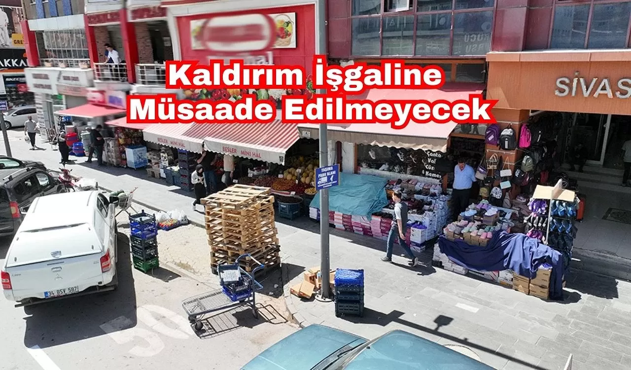 Kaldırım İşgaline Müsaade Edilmeyecek