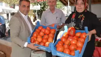 Akıncılar'da Ata Tohumundan Yetiştirilen Manda Yüreği Domatesler Büyük İlgi Görüyor