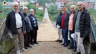 Ahşap köprünün birleştirdiği köyler..