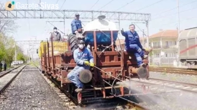 Demiryollarında İlaçlama Çalışmaları Devam Ediyor