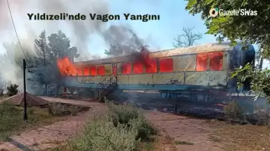 Yıldızeli’nde Vagon Yangını