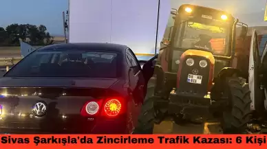 Sivas Şarkışla'da Zincirleme Trafik Kazası: 6 Kişi Yaralandı