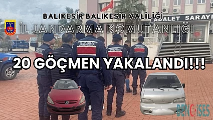 Balıkesir İl Jandarma Komutanlığı, Göçmen Kaçakçılığına Geçit Vermiyor!