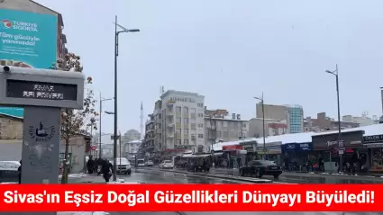 Sivas'ta Kışın Zorlu Yüzü: Doğa Göz Kamaştırıyor