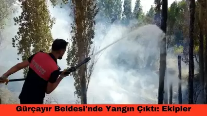 Gürçayır Beldesi'nde Yangın Çıktı: Ekipler Söndürme Çalışmalarını Sürdürüyor