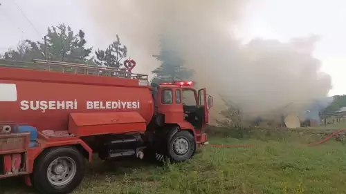 Yıldırım Düşen Baraka Kül Oldu!