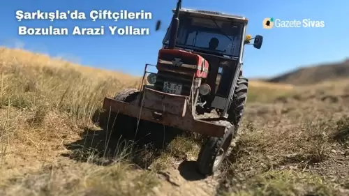 Şarkışlalı Çiftçiler Hasat Öncesi Bozulan Yolların Onarılmasını İstiyor