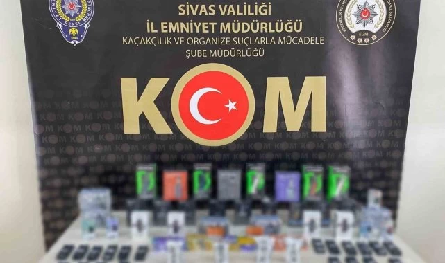 Sivas'ta polis ekipleri kaçakçılara engel oldu