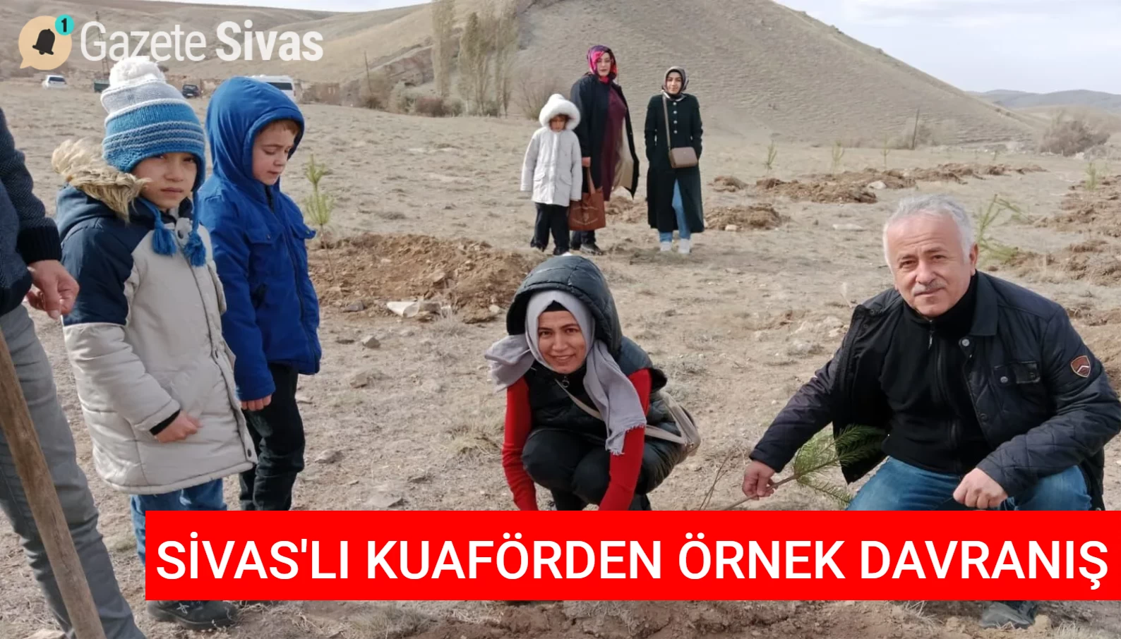 Sivaslı Berber  Milli Ağaçlandırma Günü'ne Destek Verdi